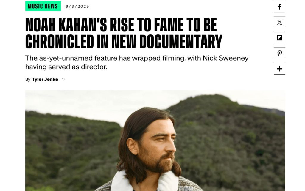Noah Kahan Documentary